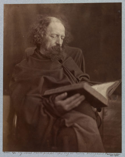 Alfred Tennyson "Tennyson Reading"
Julia Margaret Cameron, 
England
1865
Albumen print from wet collodion glass negative